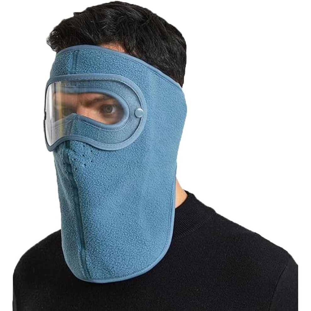 Balaclava Fleece Ski Mask For Men Women Warm Windproof Winter Face Mask With Goggles-Perfect For Cycling Hiking Outdoor 9110895517932
