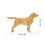 Figurine décorative en plastique représentant un Labrador Retriever, 16 cm 2