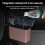 Car Trash Can Car Accessories Large Capacity Small Garbage Can - Brown 4