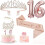 Σετ διακοσμητικών πάρτι Sweet16 σε ροζ χρυσό 1