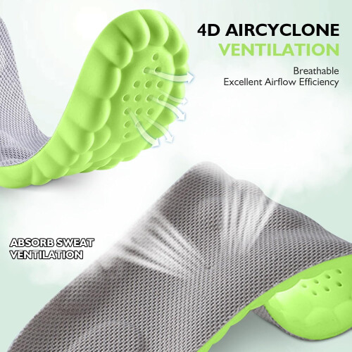 Πάτοι 4D Cloud για άνδρες και γυναίκες, ένθετα παπουτσιών από αφρό μνήμης με 2