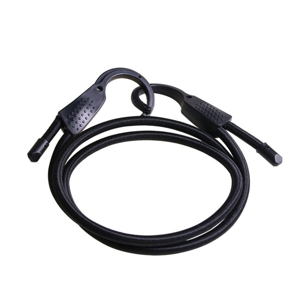Car Clotheslines Adjustable Elastic Bungee Cords Luggage Straps Fixed Ropes Outdoor Travel Clothes Line (Black Rope) 9426043835712
