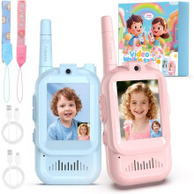 Set van 2 kindervideowalkietalkies met HD-camera