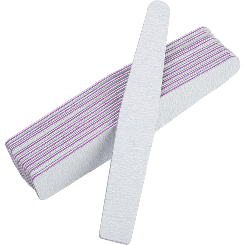 Nail Files, 15Pcs Nail Files Double Sided Emery Boards 100/180 Grit Nail Files & Buffers Natural Artificial Nails Buffer Block Manicure Kit