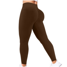 Női Leggings Egyszínű Magas Derekú, Csípőre Nyúló, Rugalmas Fitnesz és Sport Leggings, Szűk És Nude Jóga Nadrág, S-2XL Méret