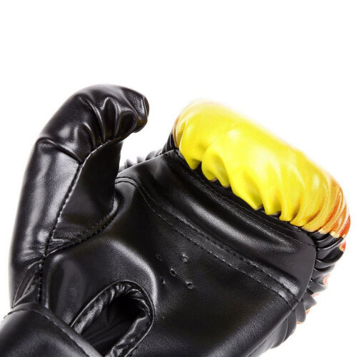 Youth Adjustable PU Leather Boxing Gloves, Red 2