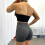 Short de sport taille haute uni 3 pouces 3