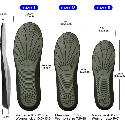 Solette in memory foam con supporto plantare 1