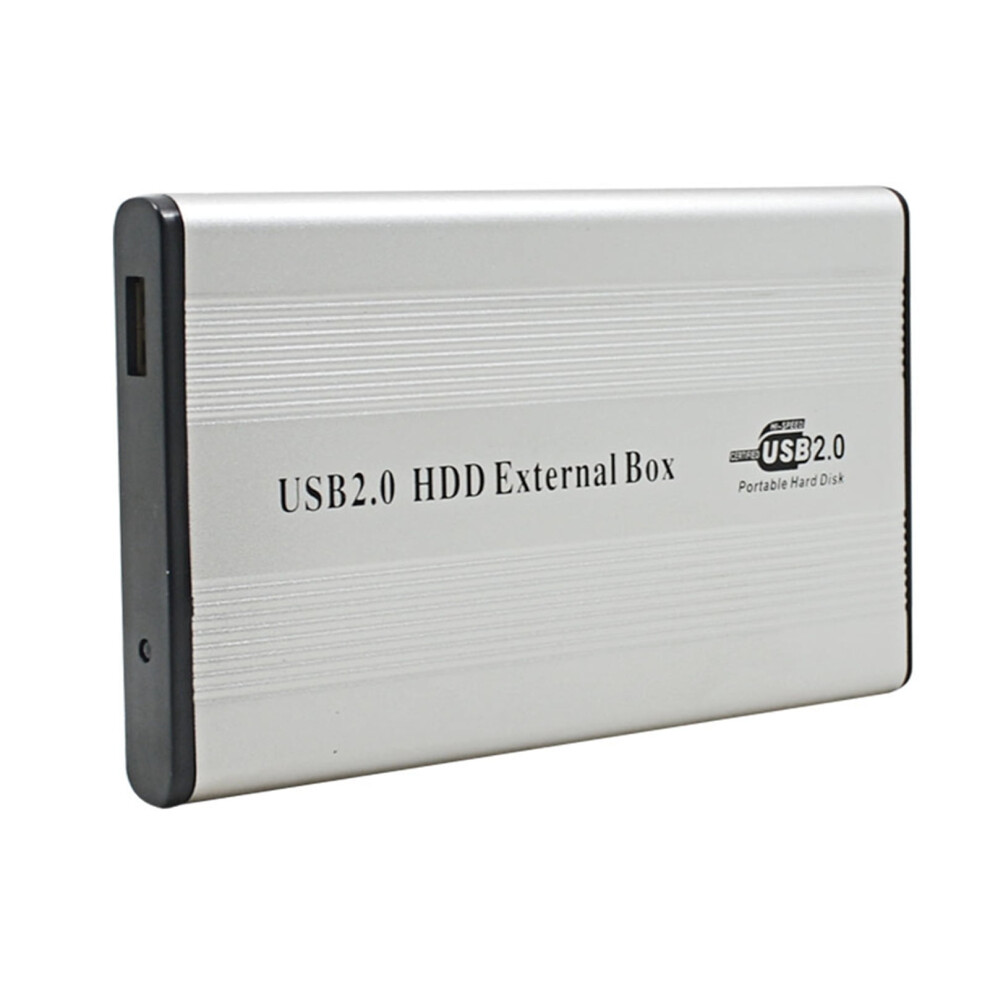 Usb2.0 To Ide Hard Disk Case 2.5'' Ide Hdd Enclosure Portable Hard Disk Box Aluminum Alloy Hdd Enclosure Not Inclube Hard Disk Silver 9426043875923