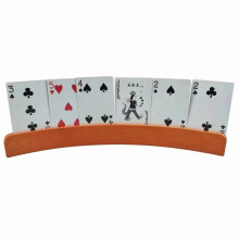 Holder til spillekort i træ, 33 x 3,5 x 1,2 cm.