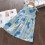 Φόρεμα Floral για νήπια με καλοκαιρινά casual αμάνικα σχέδια για παιδιά από βαμβάκι και 2