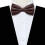 2 Packs Solid Color Pre-tied Bow Tie Adjustable Bowtie for Men 2