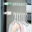 Wall-Mounted Clothes Hanger Rack – Adjustable, 4