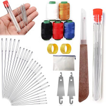 Stainless Steel Sewing Needles, 36PCS Big Eye Steel Sewing Needles Kit for DIY Sewing Projects