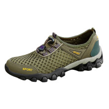 Ediodpoh Men's Mesh Sneakers – Breathable Hiking & Walking Shoes, Comfortable Outdoor Travel & Casual Sports Shoes, Green 44