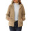 Fleece vest met capuchon voor dames, effen kleur 1