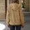 Women's solid color fleece hoodie jacket long sleeve 4