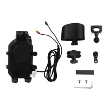 Motorcycle Handlebar Cell Phone Holder Waterproof Mobile Mirrors Support Wireless Navigation Mount Charger Bike Bracket