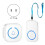 Wireless Lanyard Button Call Pager Emergency SOS Pager Emergency Call Button for Kids Elderly Call System White US Plug 2