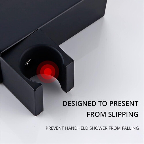 Handheld Shower Head Holder Wall Mounted 360 Swivel Adjustable Bracket with 1/2' Connection 1