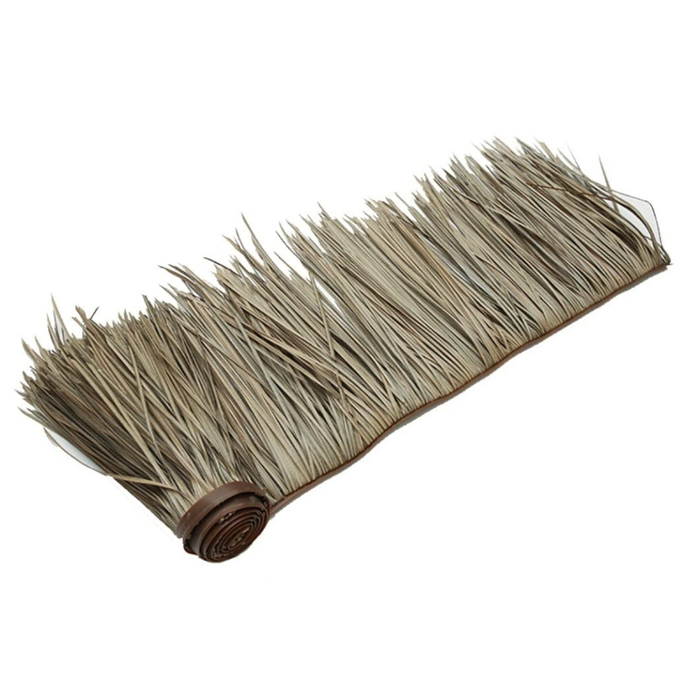 Tiki Thatch Roofing Synthetic Thatch Roll Weather Resistant Fireproof 0.5X1m Yellow 9771547165996