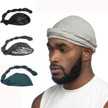 (M,Color 1)Stretch Hood Cap, Indian Hat, Men's Bandana Hat