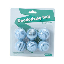 6Pcs Shoe Deodorizer Balls with LongLasting Fresh Scent for Sneakers Gym Bags Closets Lockers Sky Blue