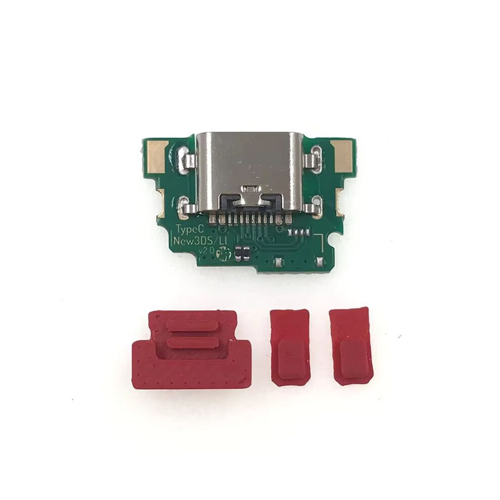 Photos - Teleconverter / Lens Mount Adapter For New 3DS XL Charging Port Replacement Convert to USB-C to USB Type C for NEW 3DS XL Charging Socket Red