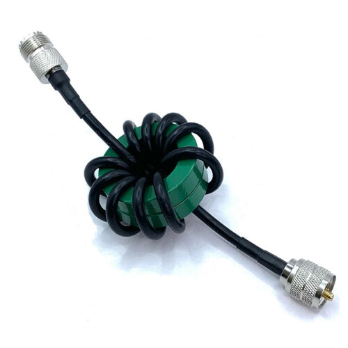 1.8-30MHz 200W Shortwave Choke Magnetic Ring for Frequency Shortwave Radio Testing Common Mode Current Anti-Interference 2