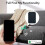 For  Wallet with Find My Functionality, 3000g Magnetic Strength, Adjustable Stand for  Brown 5