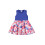 (3-4 Years, Blue) Robe d'été sans Vêtements mignons. 1