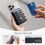For  Wallet with Find My Functionality, 3000g Magnetic Strength, Adjustable Stand for  Brown 7