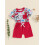 (18-24 Months, Red) Dvojdielny letný set elastickým pásom. 4