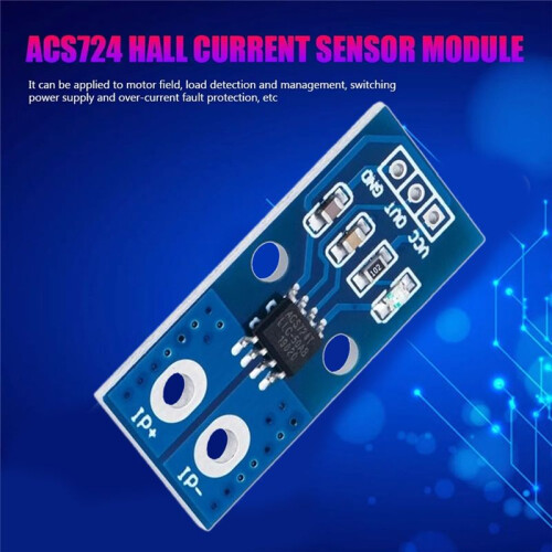 ACS724 50A Hall Current Sensor Module High Accuracy AC /  Measurement for DIY Electronics and Robotics 2