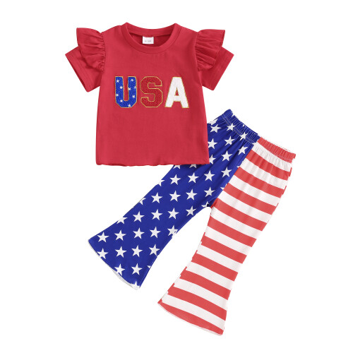 (18-24 Months, Red) Tacair Bríste Lá Prionta Stríoca
