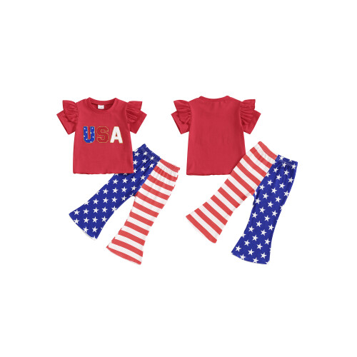 (18-24 Months, Red) Tacair Bríste Lá Prionta Stríoca 1