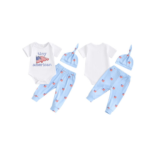 (3-6 Months, White) Completo neonati 4 e cappellino. 1