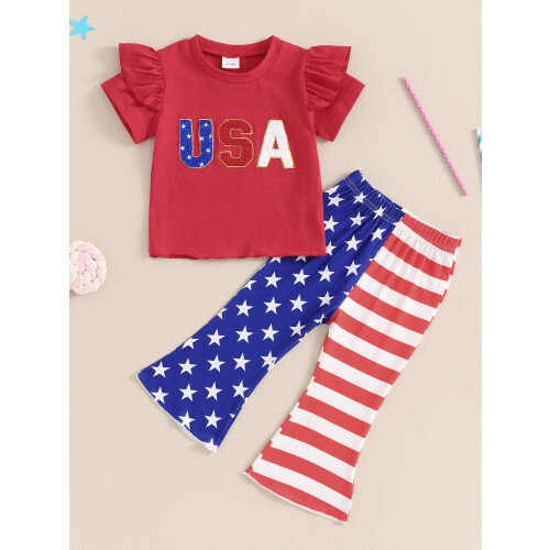 (18-24 Months, Red) Tacair Bríste Lá Prionta Stríoca 2