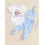 (3-6 Months, White) Completo neonati 4 e cappellino. 3
