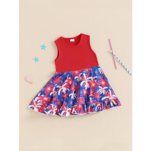 (2-3 Years, Red) Robe d'été sans Vêtements mignons. 2