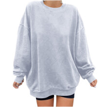 Admvng Dames Sweatshirt Casual Trui met Lange Mouwen Lichtgewicht Shirt, Maten S-2XL