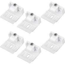 6 Pcs Mount Bracket Holder for Pleated Cellular Shades Headrail Support Brackets Clip for Wide Beam Folding Blinds Mounting for Window Blind