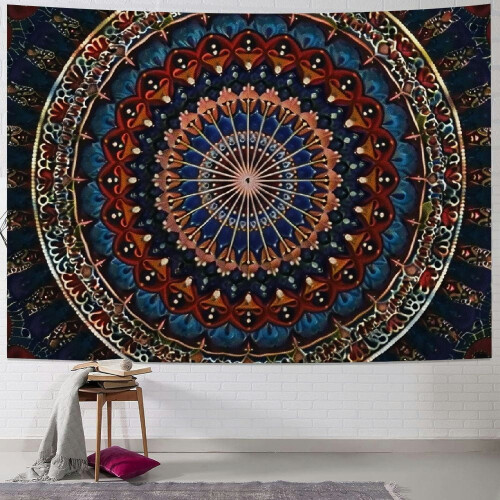 Bohemská mandala tapiserie 102x76 cm