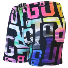 (L(50-60KG),11)Summer Men Swimming Trunks Male Printing Boxer Swim Shorts Beach Surf Elastic Swimsuit