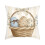 Housse de coussin de Pâques avec fermeture éclair invisible 45 x 45 cm 2