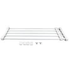 Adjustable Cupboard Rack 75-120cm, Telescopic Wardrobe Divider Shelf – Compatible with Standard Closets
