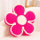 Blumenförmiges Plüsch-Bodenkissen, 35 cm, Pink 1