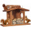 Wood Squirrel Feeder for Outside Winter, Compatible with Corn & Peanuts, Durable Box with Removable Front Panel (Style 2) 1