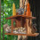 Wood Squirrel Feeder for Outside Winter, Compatible with Corn & Peanuts, Durable Box with Removable Front Panel (Style 2) 5