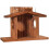 Wood Squirrel Feeder for Outside Winter, Compatible with Corn & Peanuts, Durable Box with Removable Front Panel (Style 2) 8